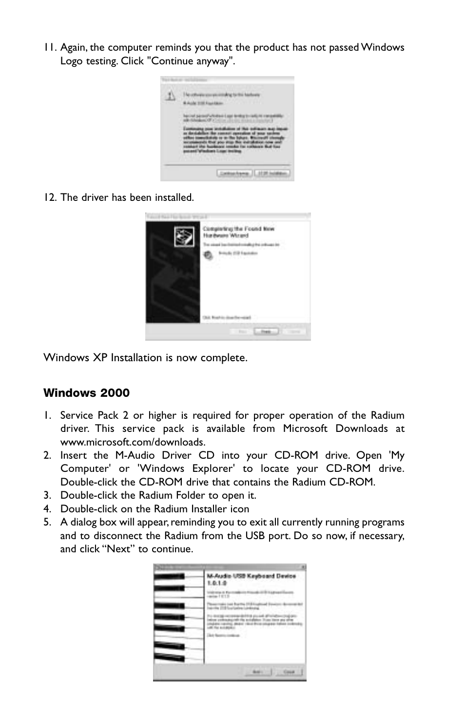 M-AUDIO RAD-050503 User Manual | Page 7 / 27