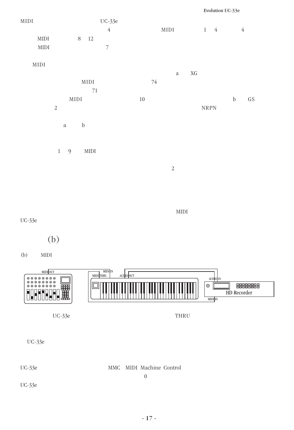 使用例(b) | M-AUDIO UC-33e User Manual | Page 18 / 20