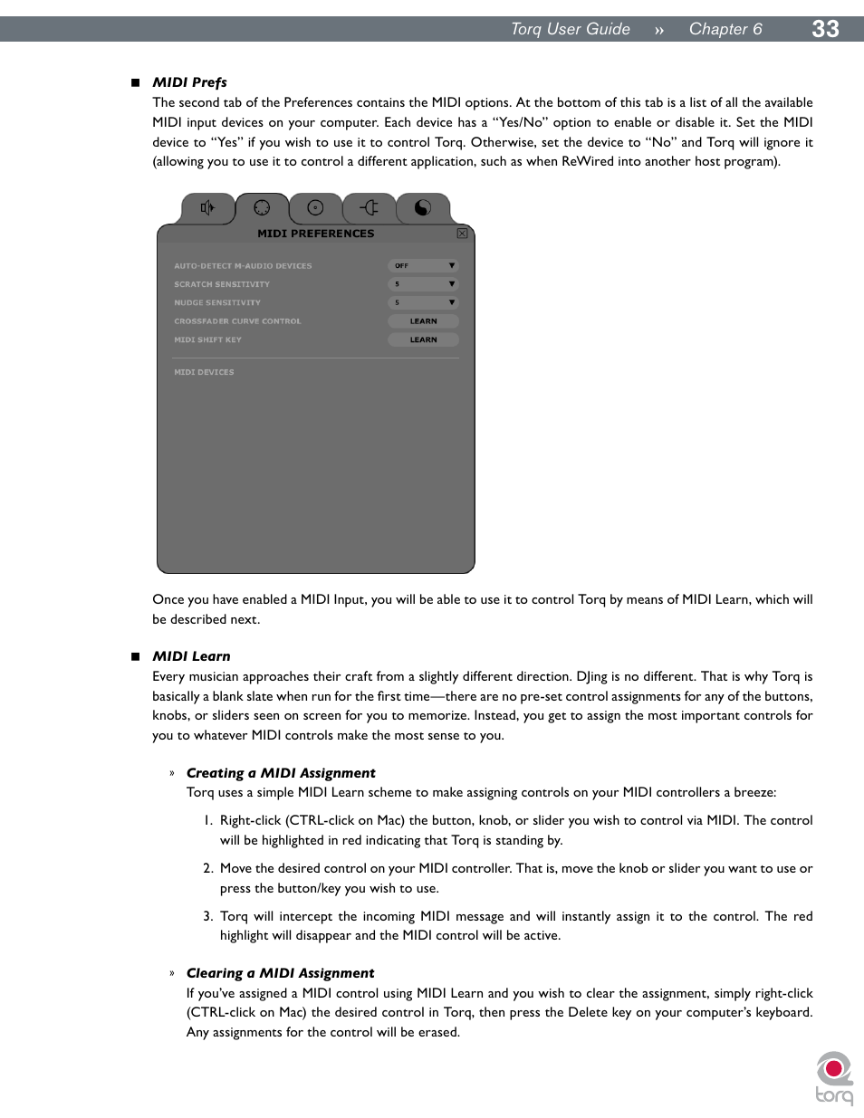 M-AUDIO Torq User Manual | Page 34 / 86