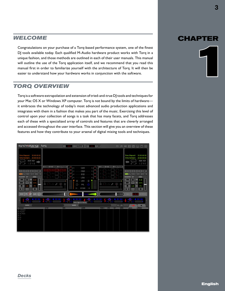 Chapter 1, Welcome, Torq overview | M-AUDIO Torq User Manual | Page 4 / 86