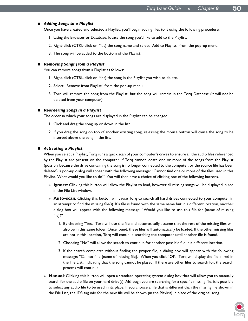 M-AUDIO Torq User Manual | Page 51 / 86