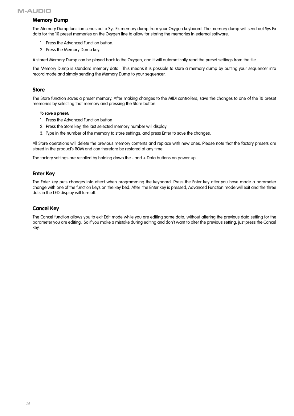 M-AUDIO OXYGEN SERIES OXYGEN 8 V2 User Manual | Page 13 / 27