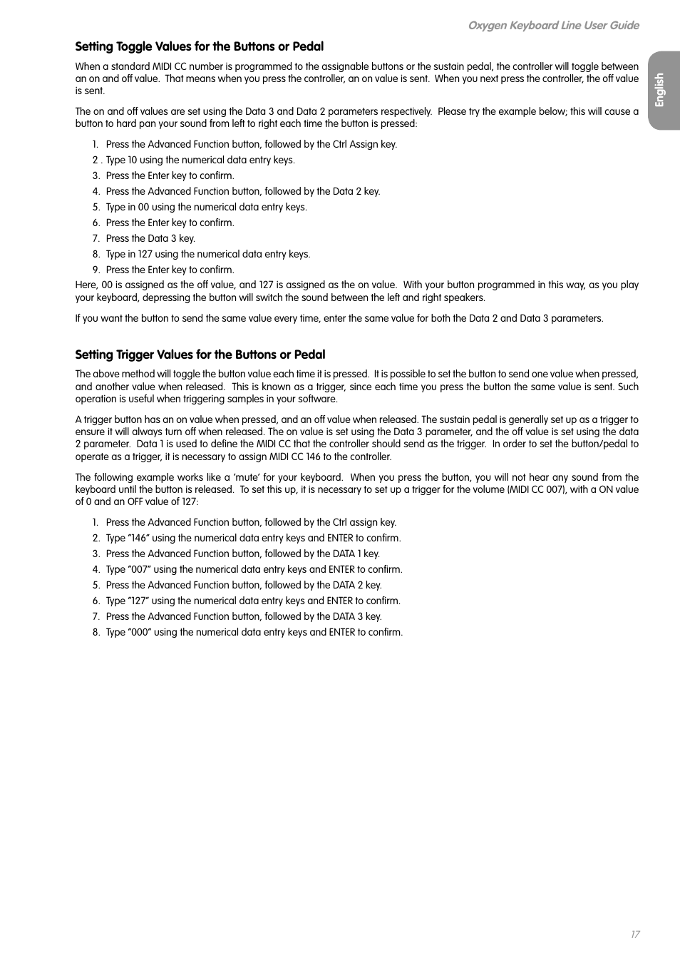 M-AUDIO OXYGEN SERIES OXYGEN 8 V2 User Manual | Page 16 / 27