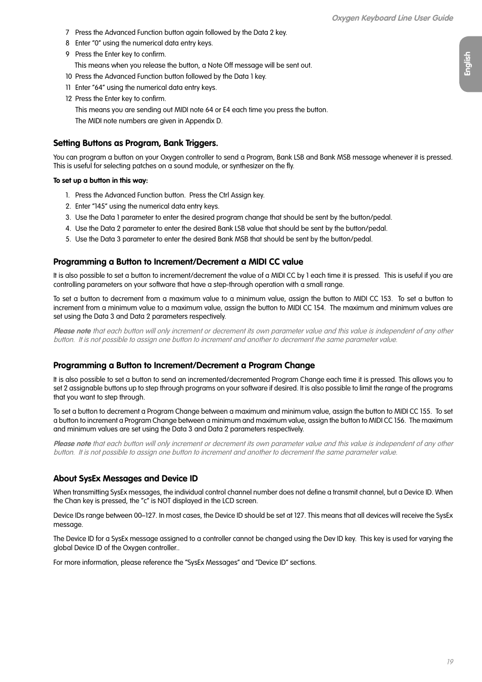 M-AUDIO OXYGEN SERIES OXYGEN 8 V2 User Manual | Page 18 / 27