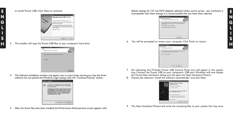 Windows 2000 | M-AUDIO USB User Manual | Page 4 / 15