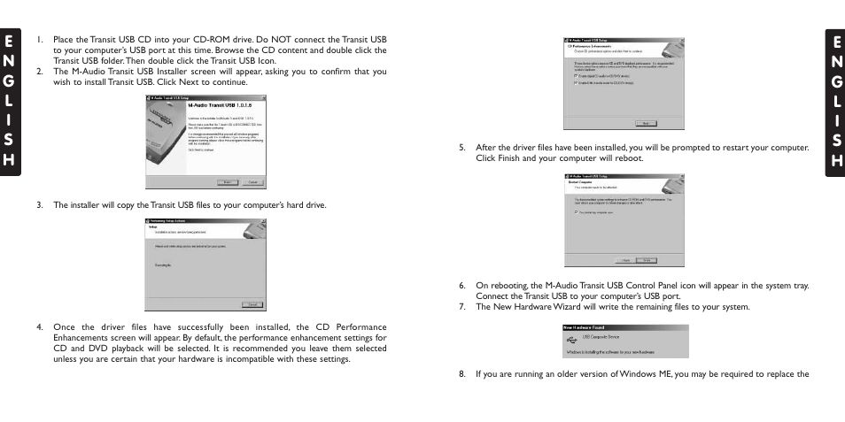 Windows 98se | M-AUDIO USB User Manual | Page 7 / 15