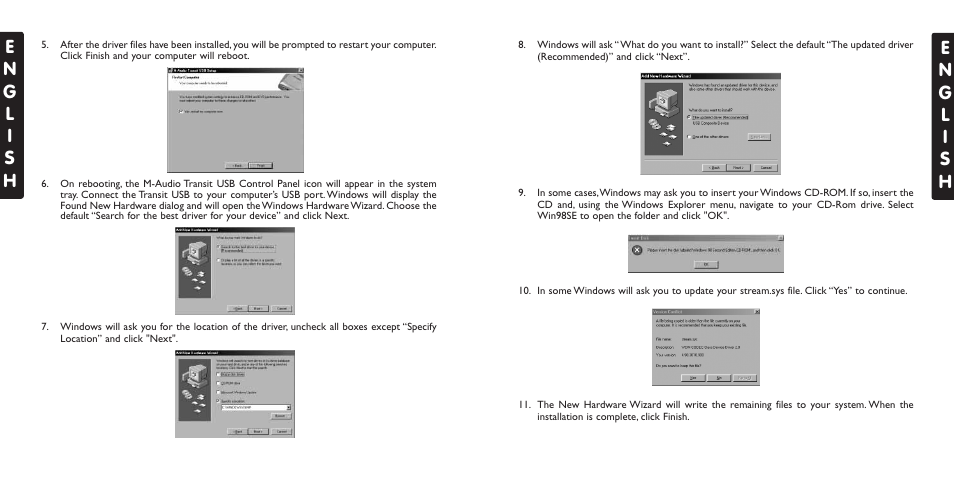 Macos 9.2.2, Mac osx, Macos 9.2.2 mac osx | M-AUDIO USB User Manual | Page 9 / 15