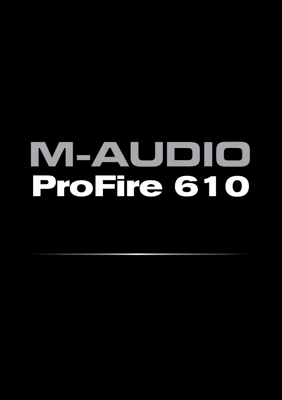 M-AUDIO Profire 610 User Manual | 8 pages
