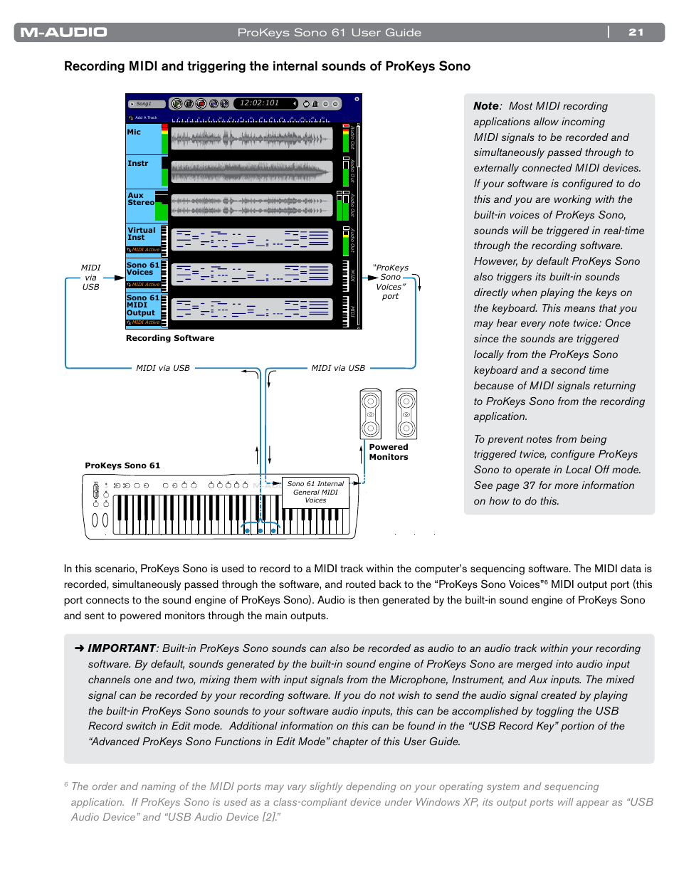 Prokeys sono 61 user guide | M-AUDIO 61 User Manual | Page 22 / 49