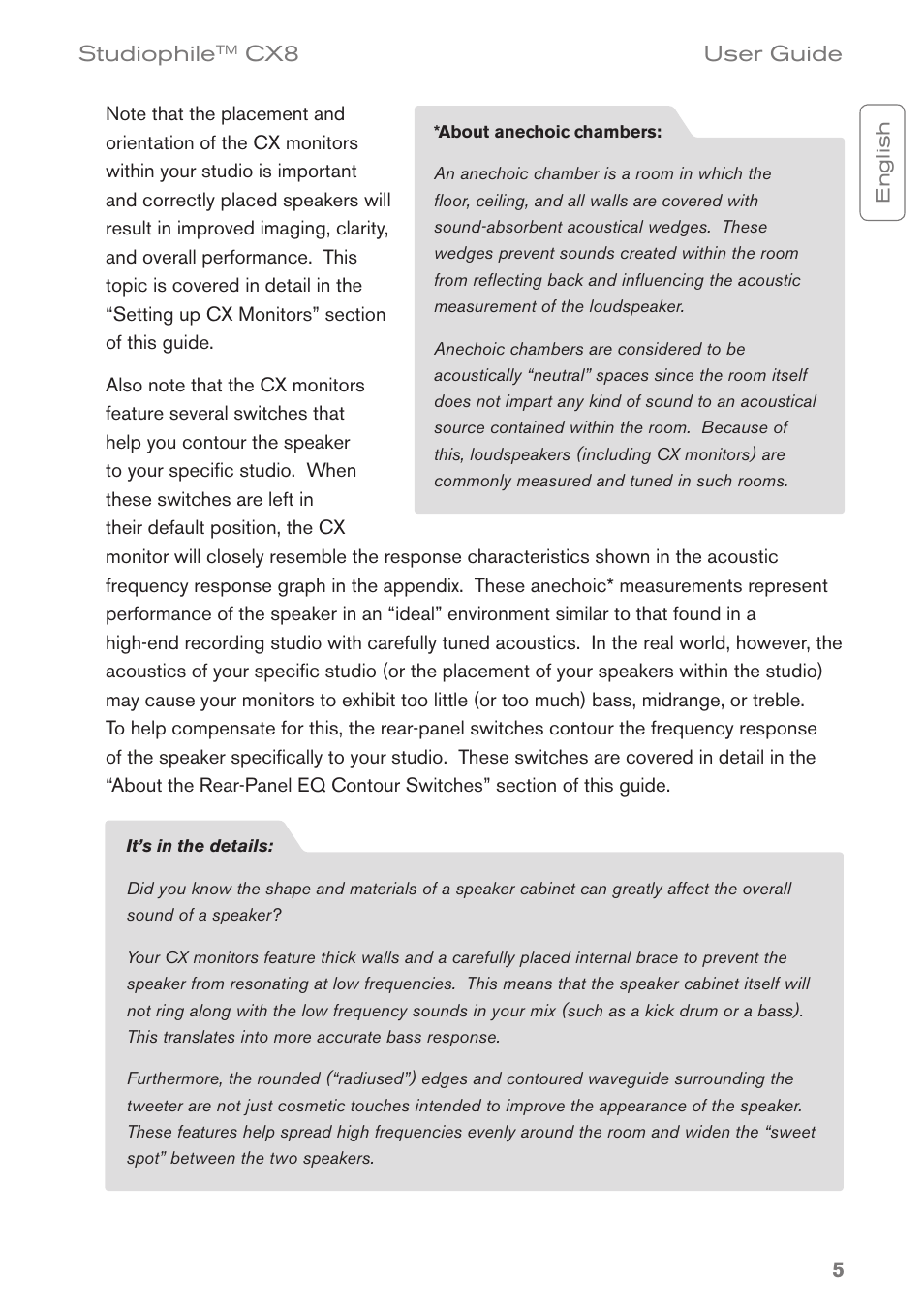 M-AUDIO CX8 User Manual | Page 5 / 18