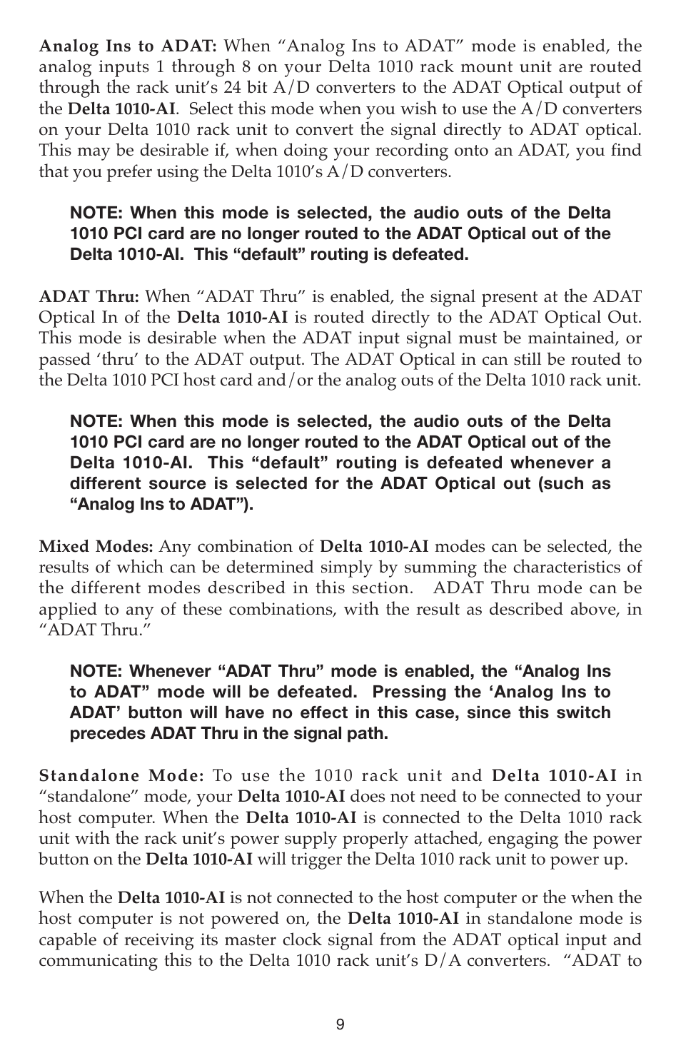 M-AUDIO DELTA 1010-AI User Manual | Page 9 / 12