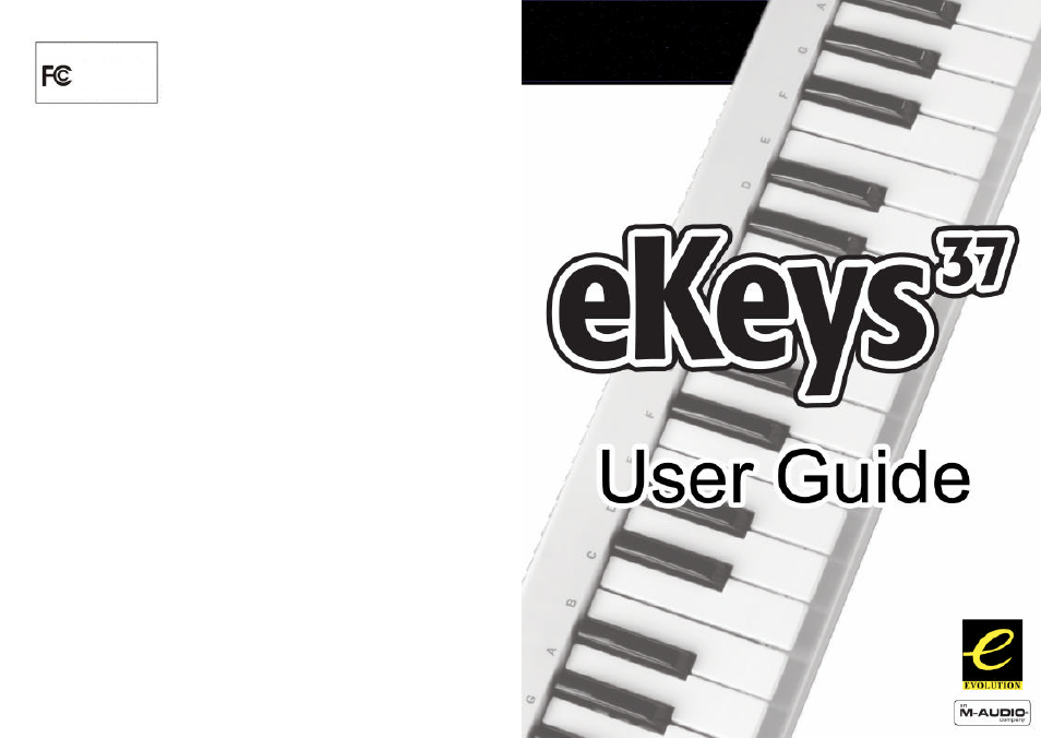 M-AUDIO eKey37 User Manual | 8 pages