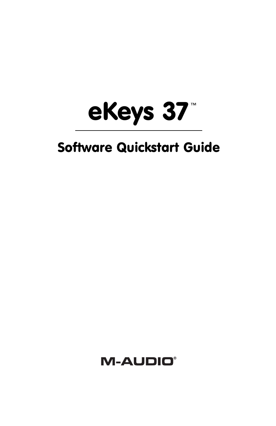M-AUDIO 37 User Manual | 8 pages