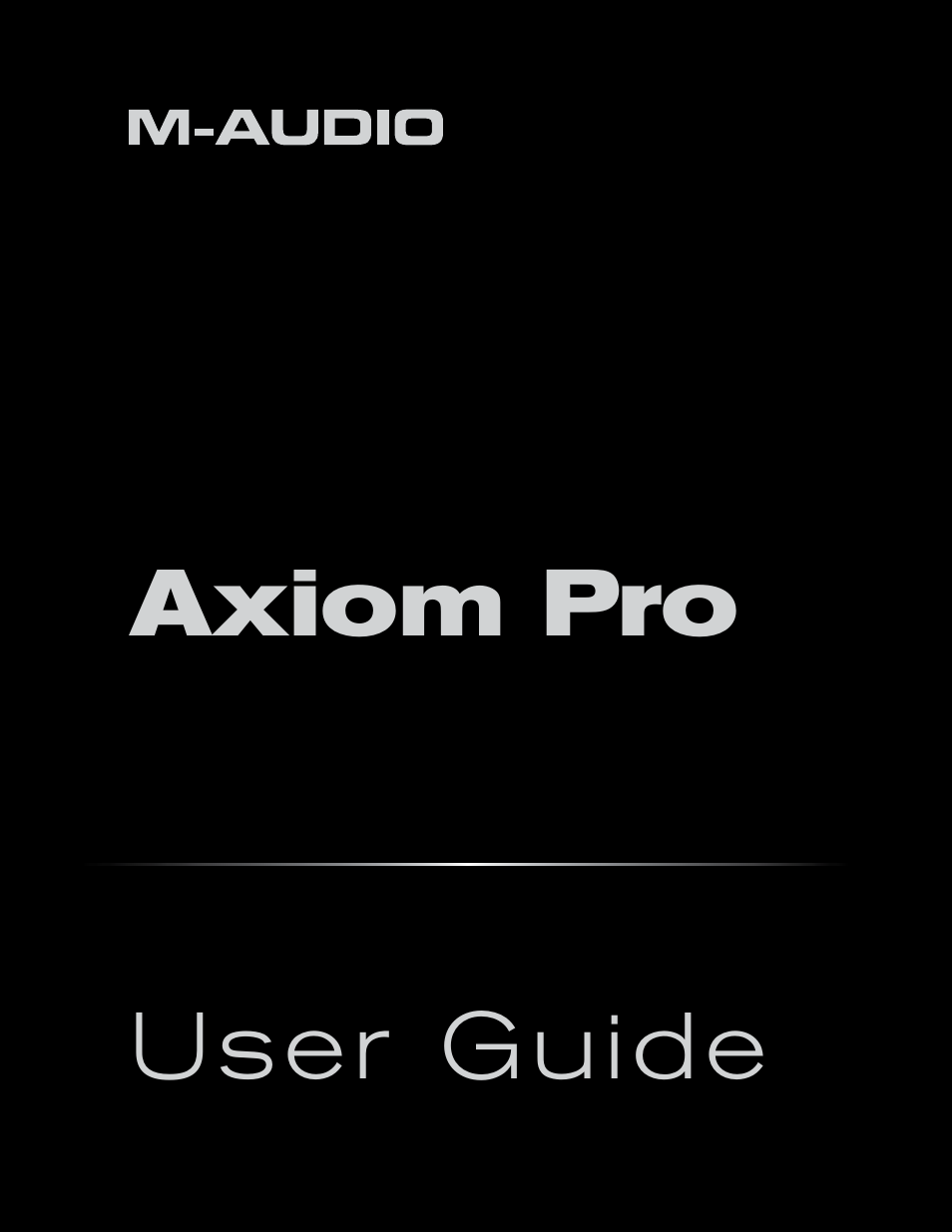 M-AUDIO Axiom Pro User Manual | 75 pages