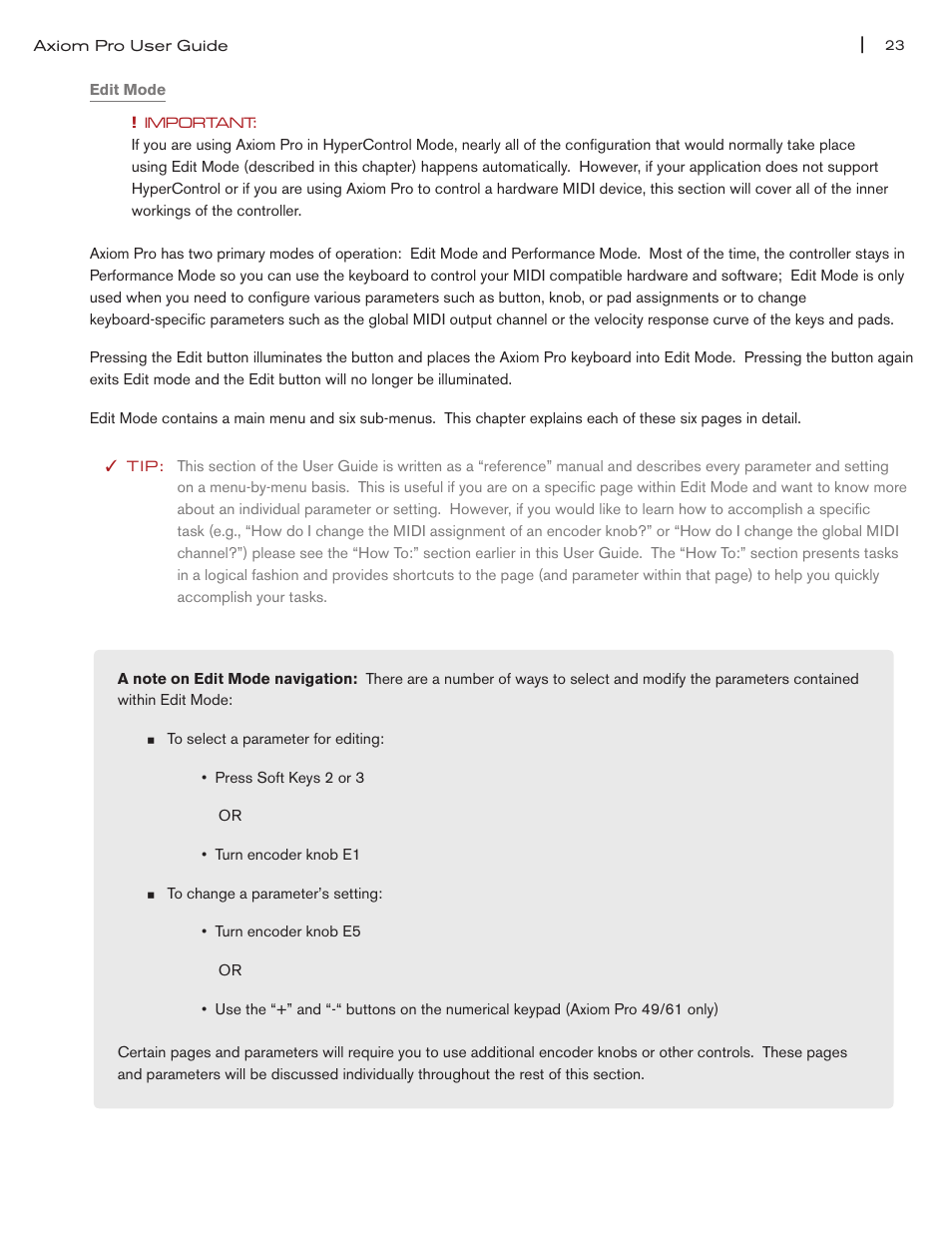 M-AUDIO Axiom Pro User Manual | Page 24 / 75