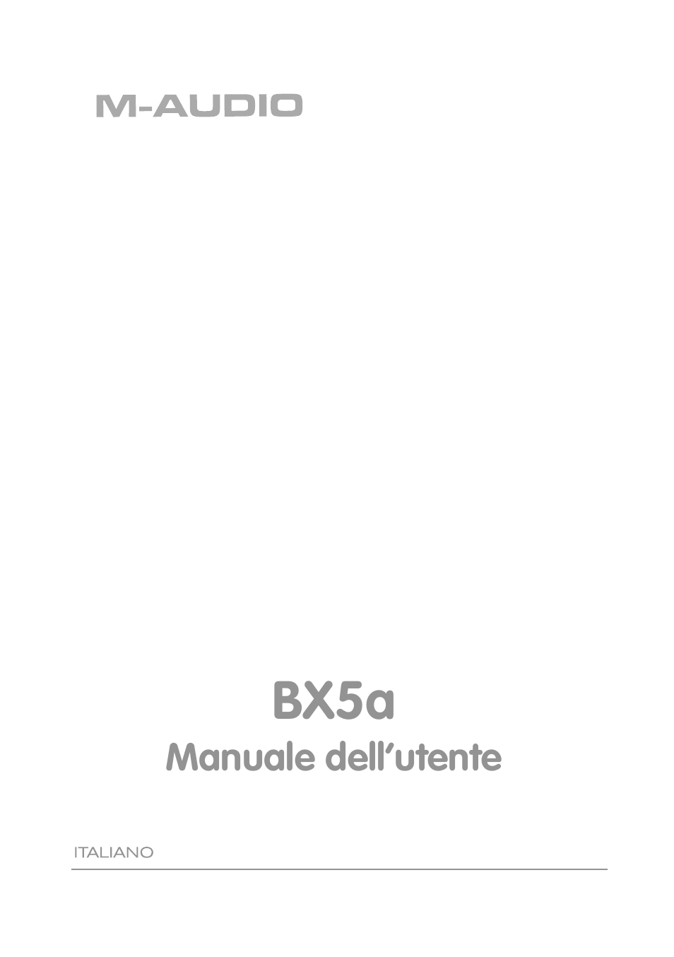 M-AUDIO BX5as User Manual | 11 pages