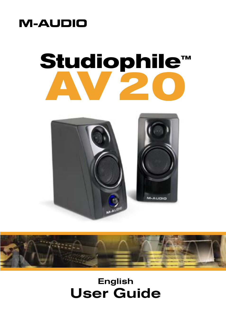 M-AUDIO Studiophile AV20 User Manual | 8 pages