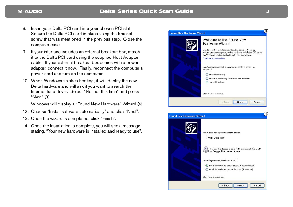 M-AUDIO Computer Hardware User Manual | Page 4 / 10