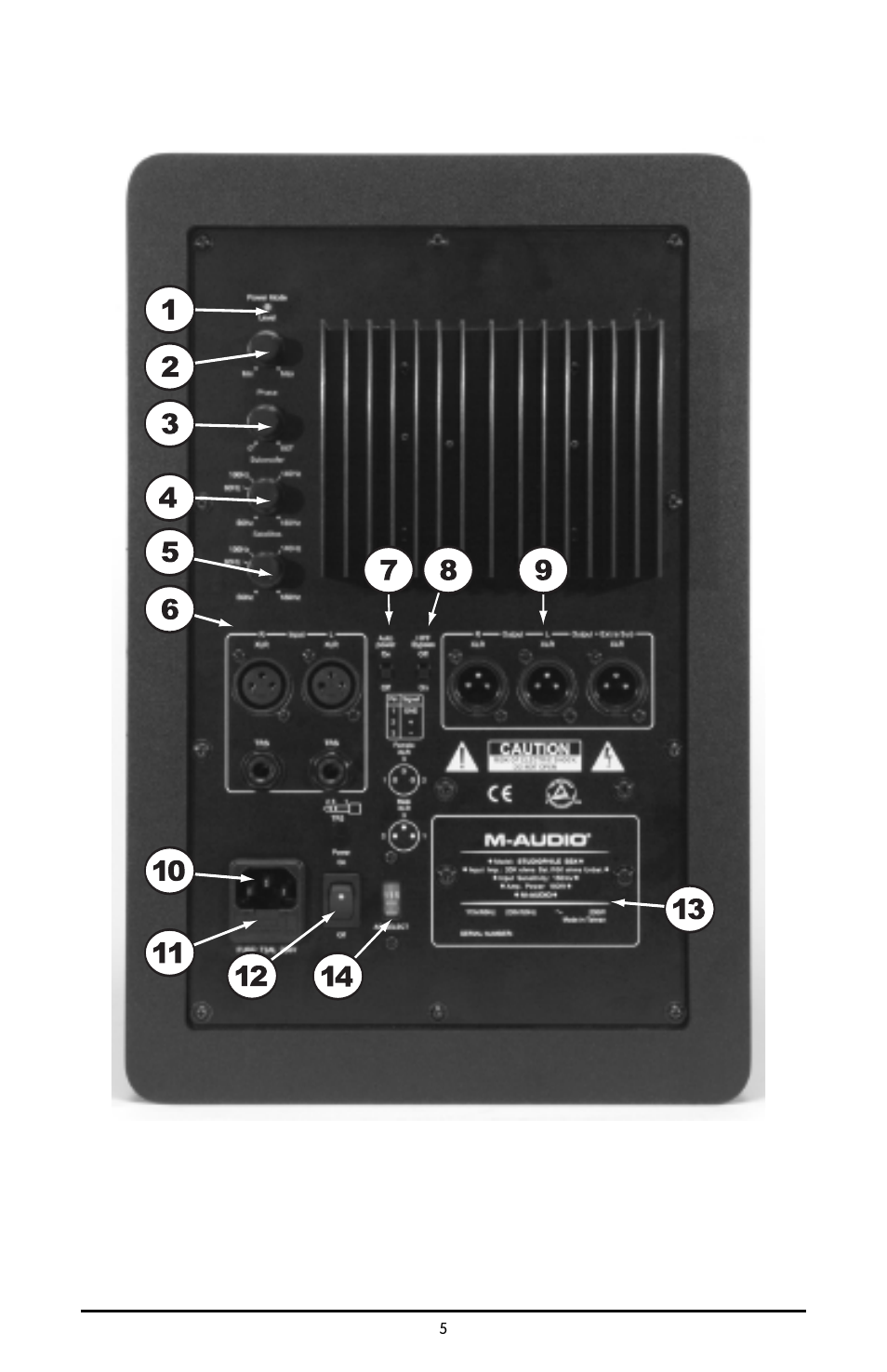 M-AUDIO Studiophile SBX User Manual | Page 5 / 16