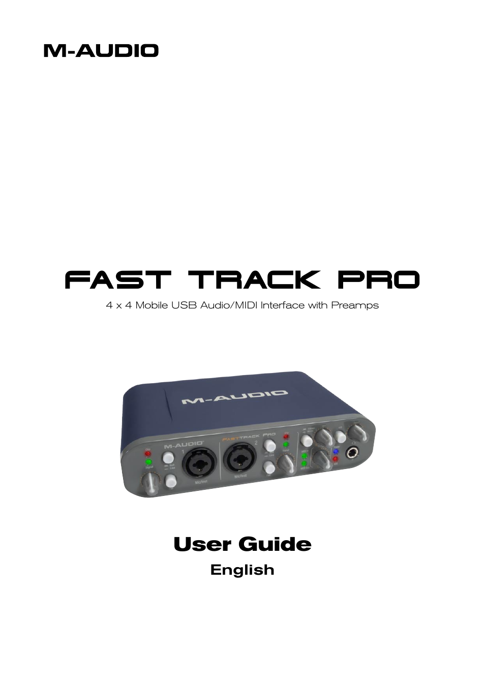 M-AUDIO Fast Track Pro User Manual | 16 pages