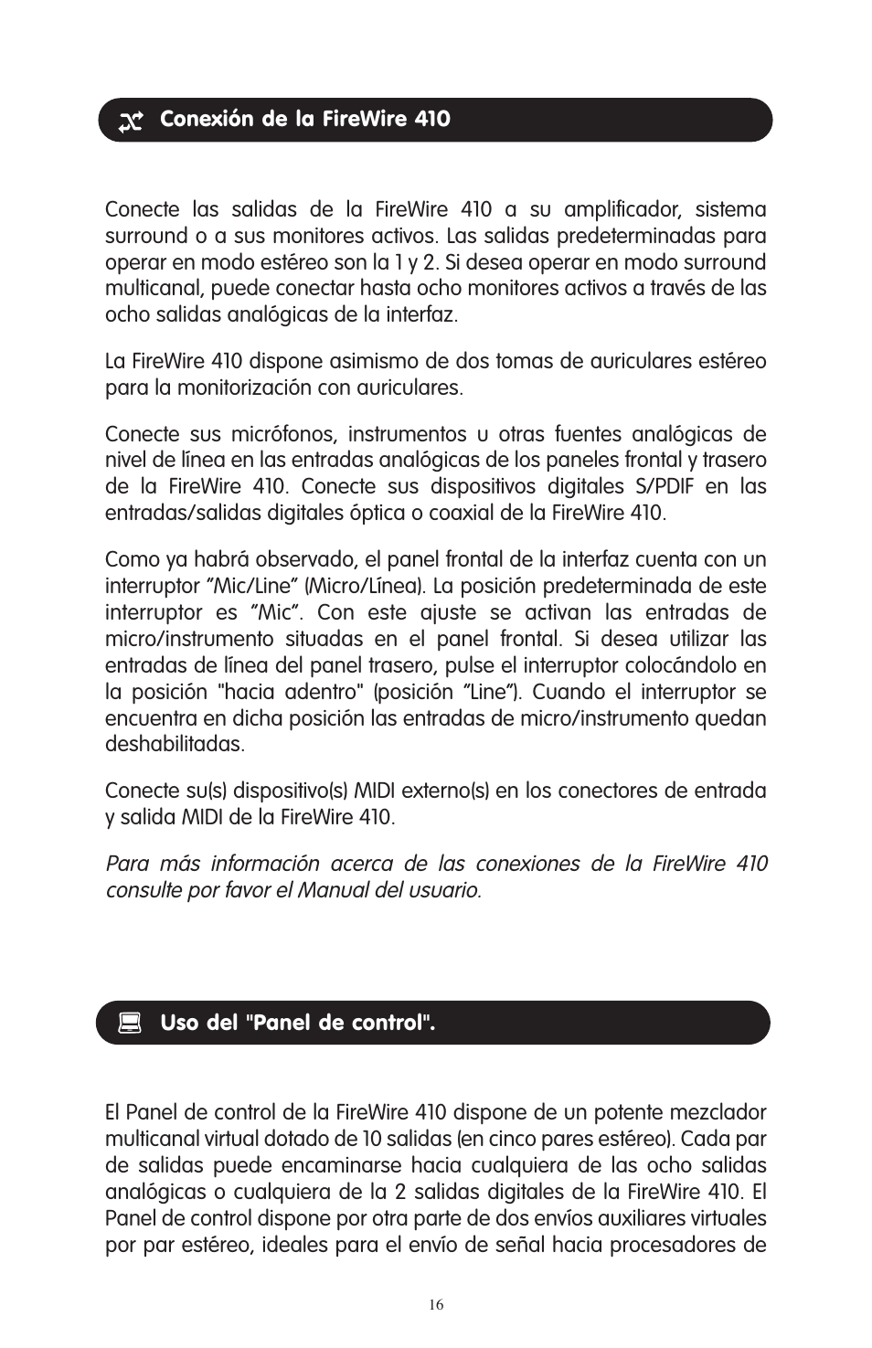 M-AUDIO FireWire 410 User Manual | Page 15 / 19