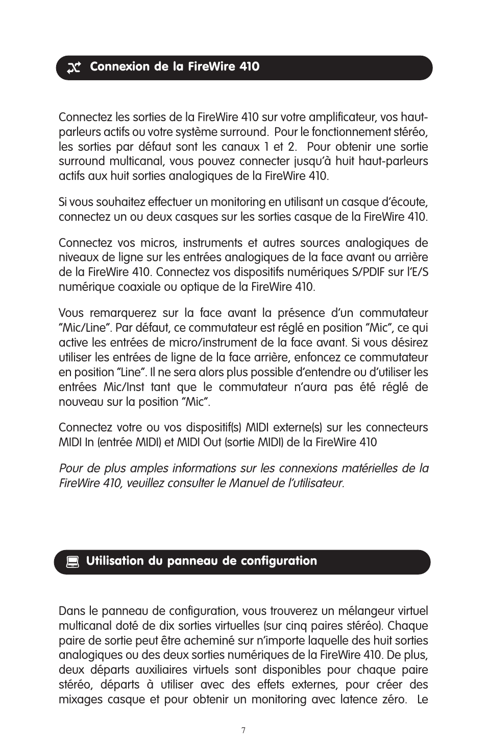 M-AUDIO FireWire 410 User Manual | Page 6 / 19