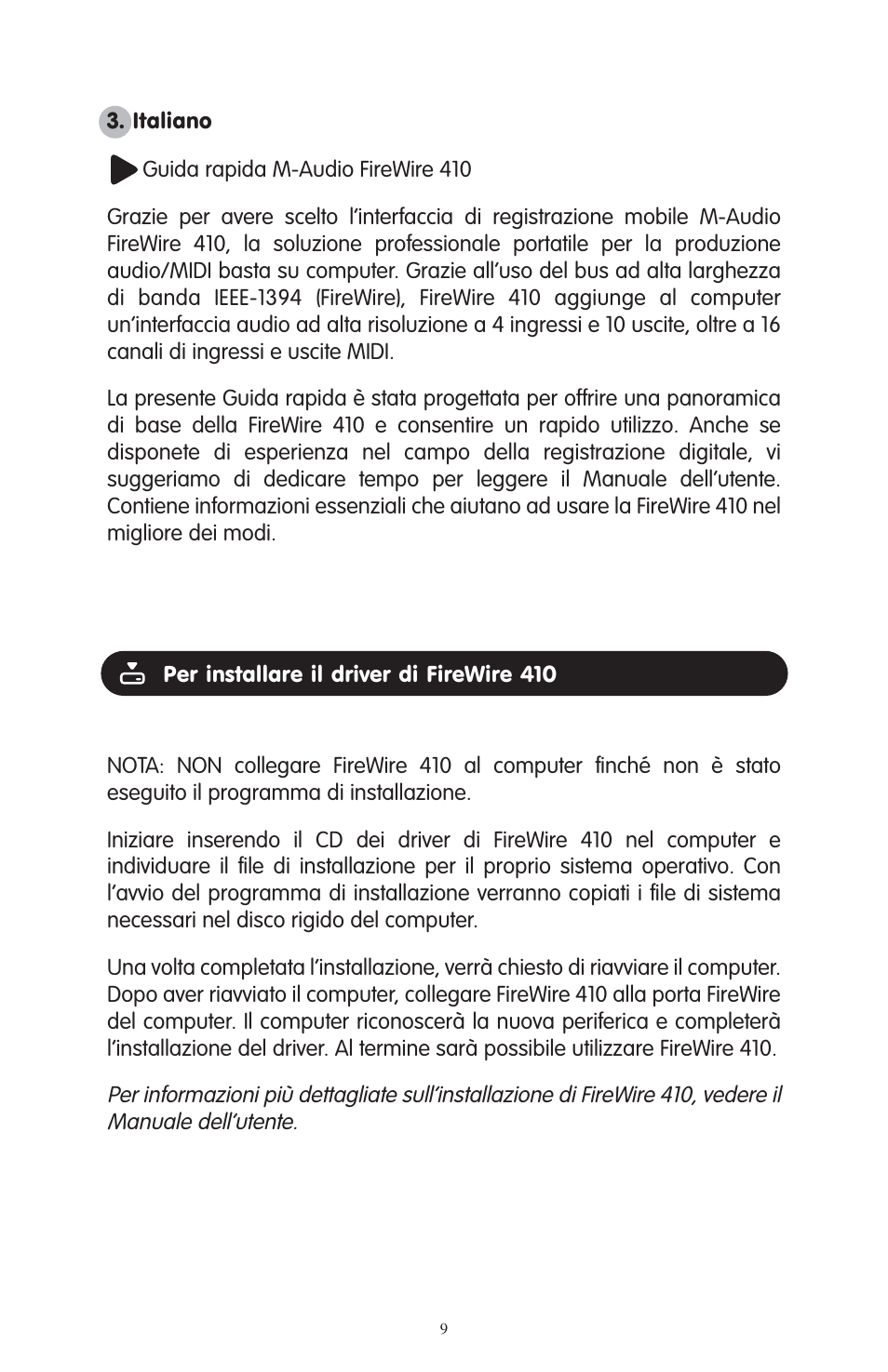 M-AUDIO FireWire 410 User Manual | Page 8 / 19