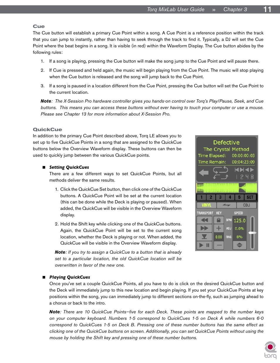 Quickcue, Cue quickcue | M-AUDIO Digital DJ System User Manual | Page 12 / 62