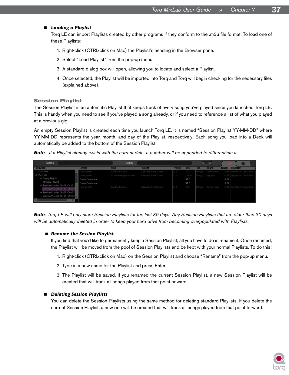 Session playlist | M-AUDIO Digital DJ System User Manual | Page 38 / 62