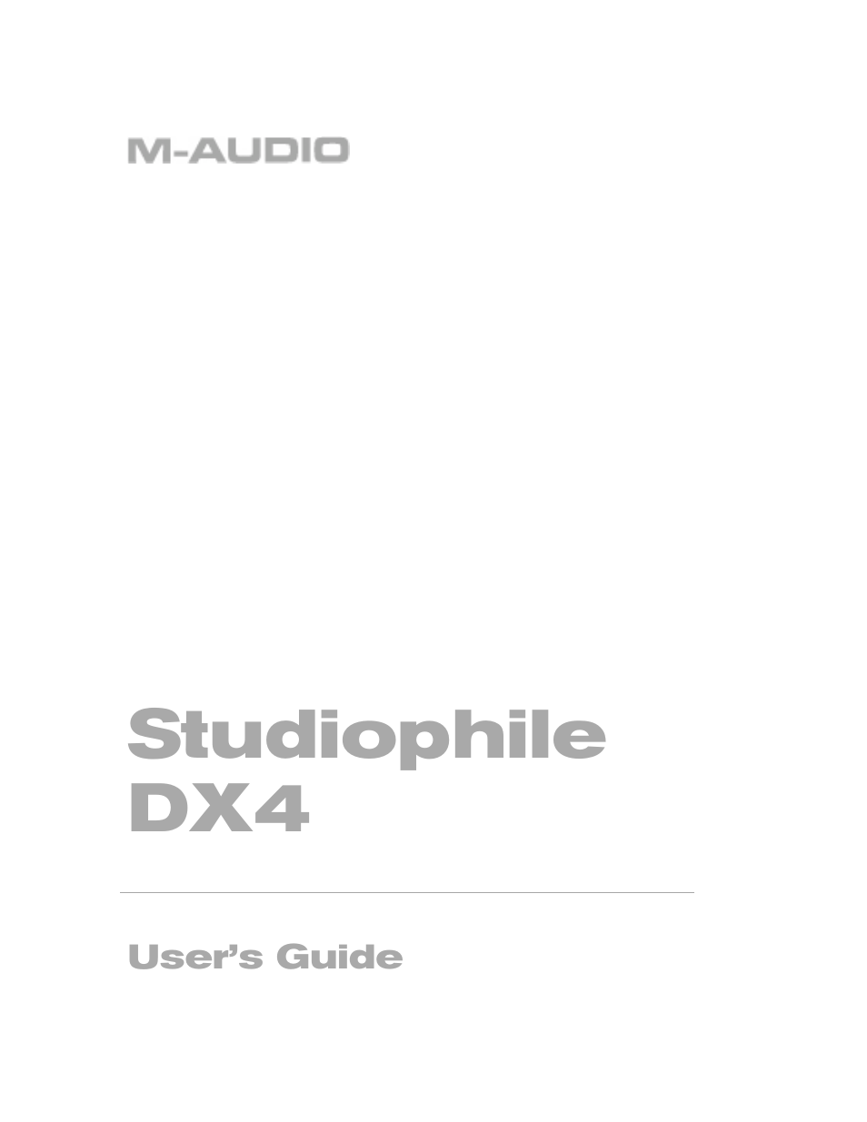 M-AUDIO DX4 User Manual | 12 pages