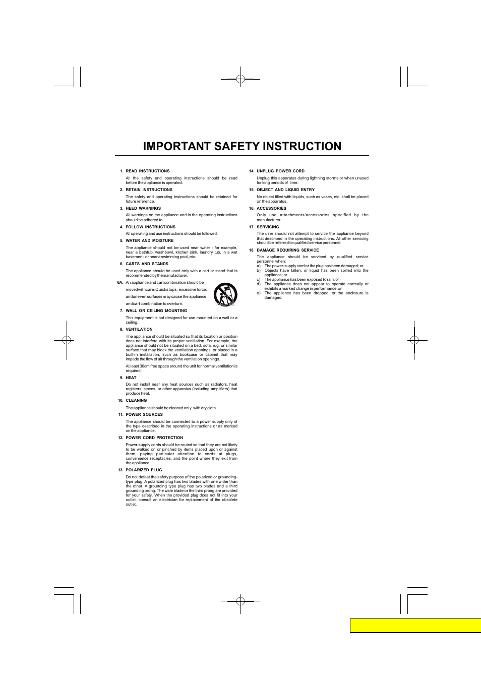 Important safety instruction | M-AUDIO DX4 User Manual | Page 12 / 12
