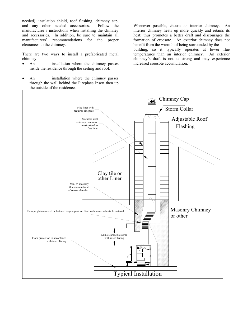 Typical installation, Or other | Morgan & Company HEARTHSTONE 8470 User Manual | Page 12 / 29
