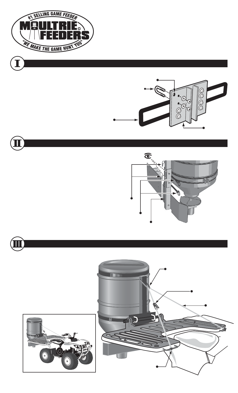 Moultrie Spreader User Manual | 2 pages