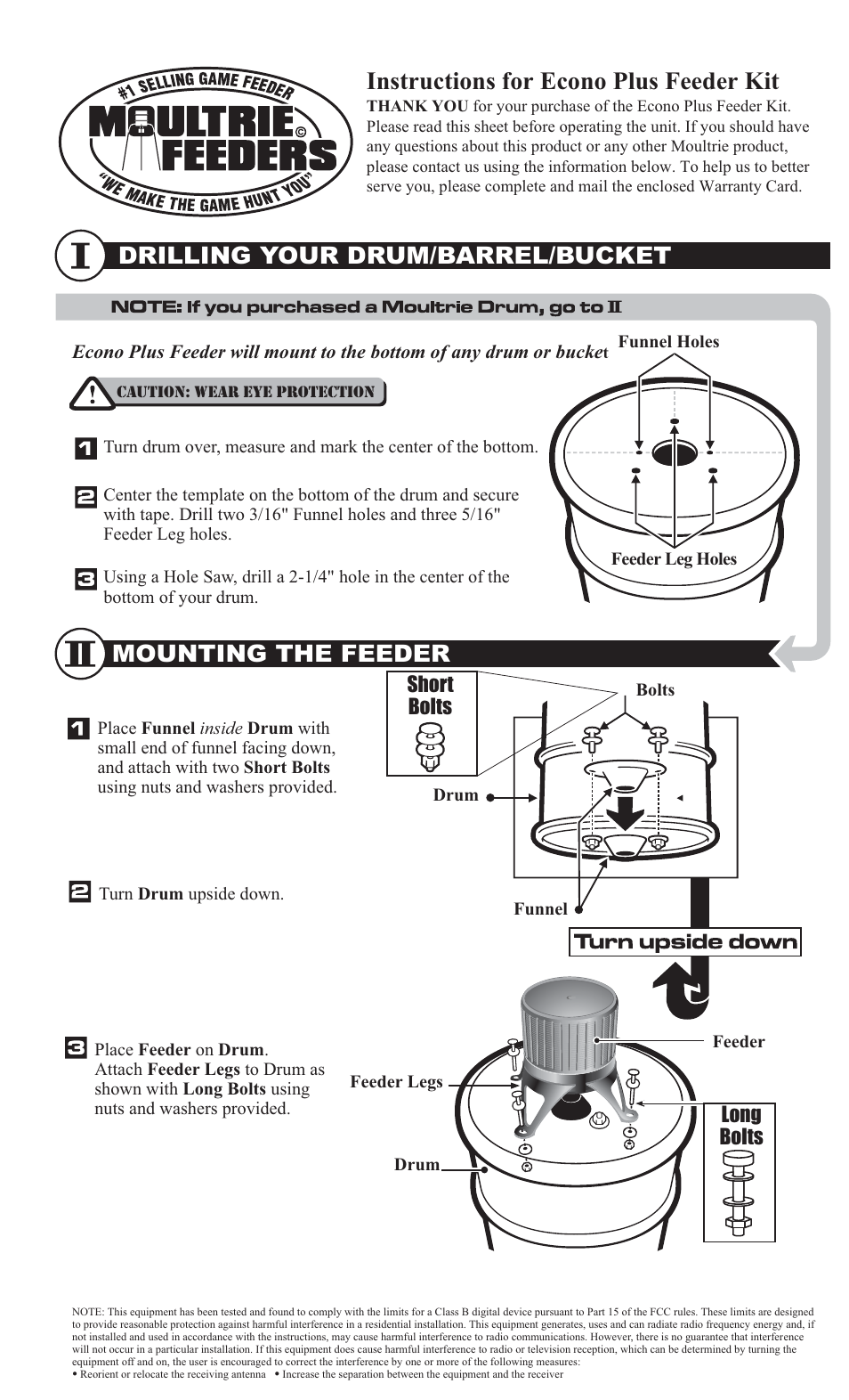 Moultrie 120704R04 / MFH-PEK User Manual | 3 pages