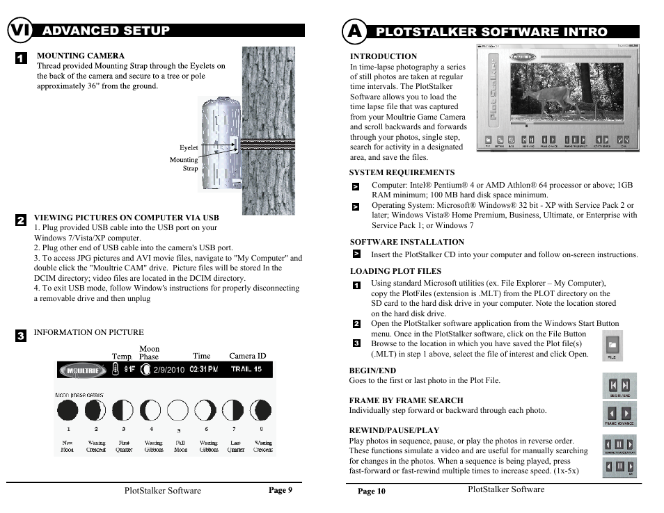 Plotstalker software intro, Advanced setup | Moultrie GAMESPY I40XT User Manual | Page 5 / 6