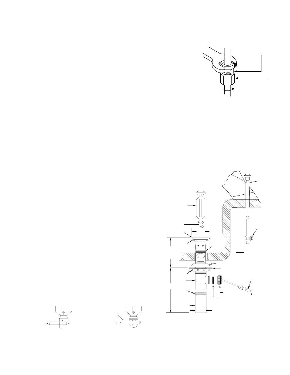 Installation, Lift rod & waste assembly, Flushing important | Moen MT138A User Manual | Page 2 / 4