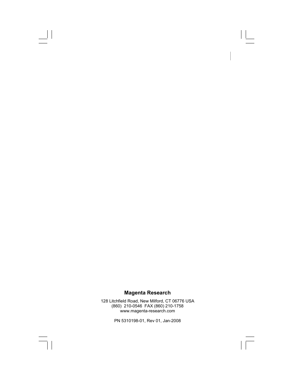 Magenta MULTIVIEW XR2000 User Manual | Page 24 / 24