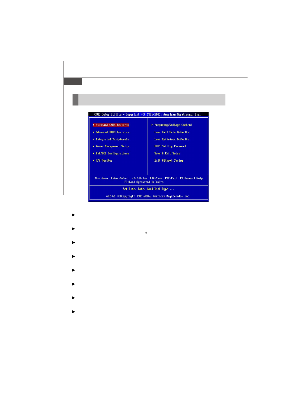 The main menu | Micro Star  Computer G31M User Manual | Page 38 / 116