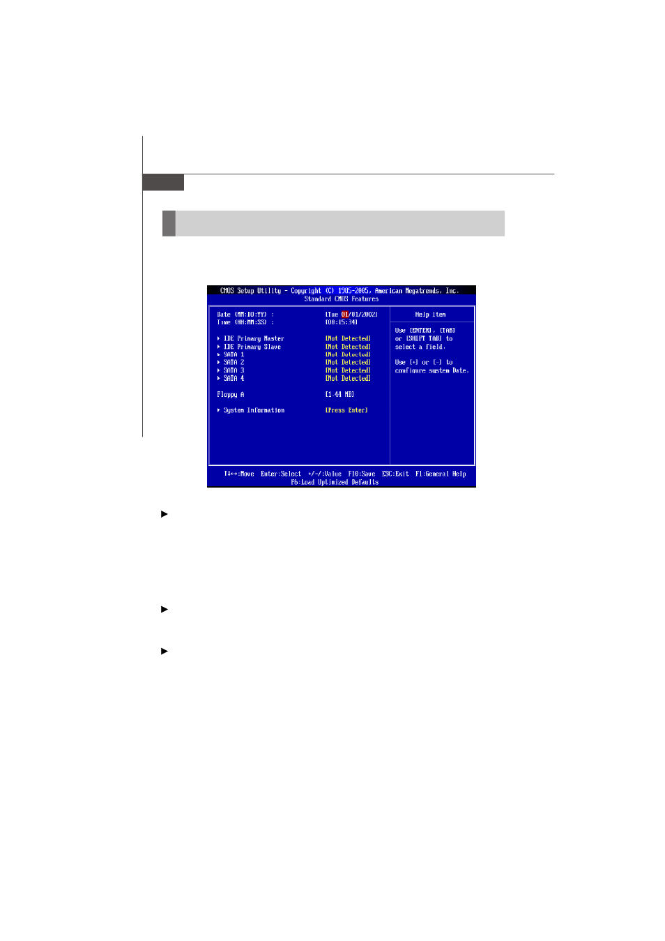 Standard cmos features | Micro Star  Computer G31M User Manual | Page 40 / 116