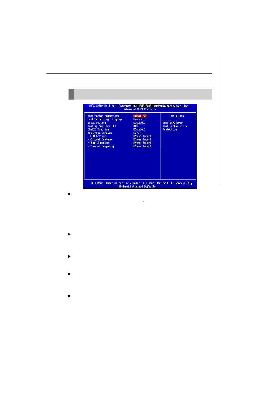 Advanced bios features | Micro Star  Computer G31M User Manual | Page 43 / 116