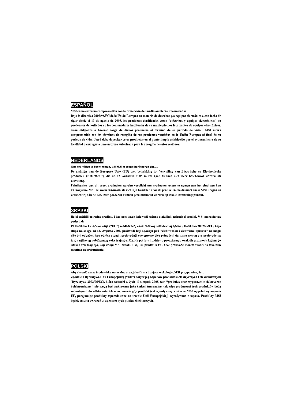 Micro Star  Computer G31M User Manual | Page 6 / 116