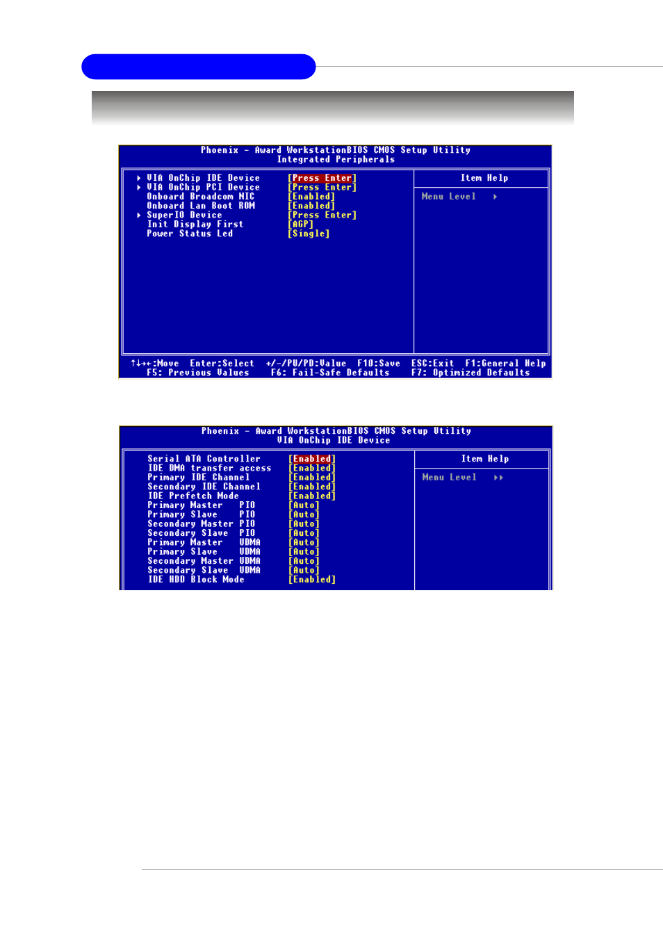 Integrated peripherals | Micro Star  Computer MS- 9130 v1.x User Manual | Page 50 / 82