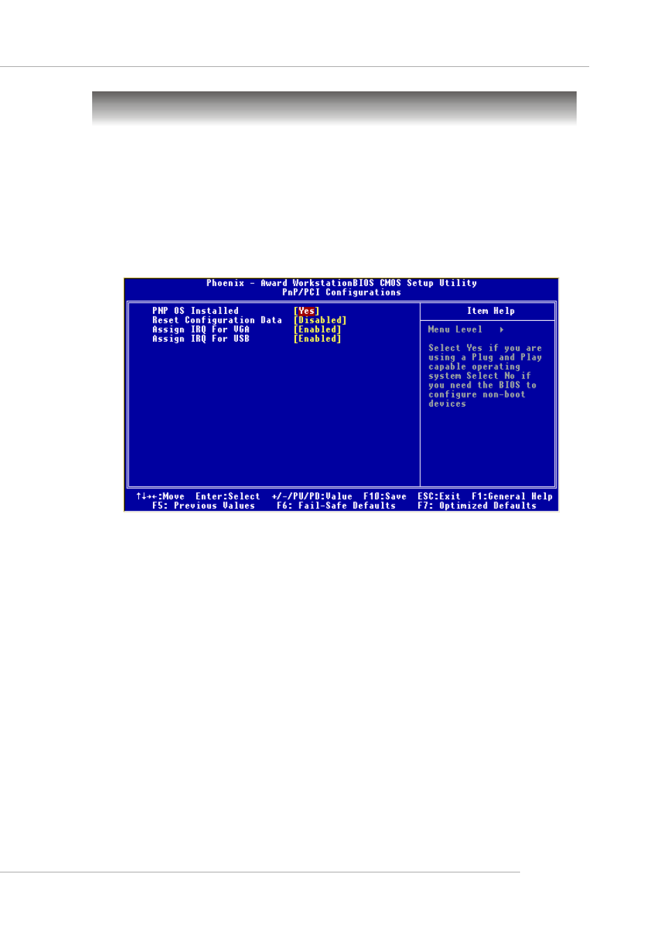 Pnp/pci configurations | Micro Star  Computer MS- 9130 v1.x User Manual | Page 57 / 82