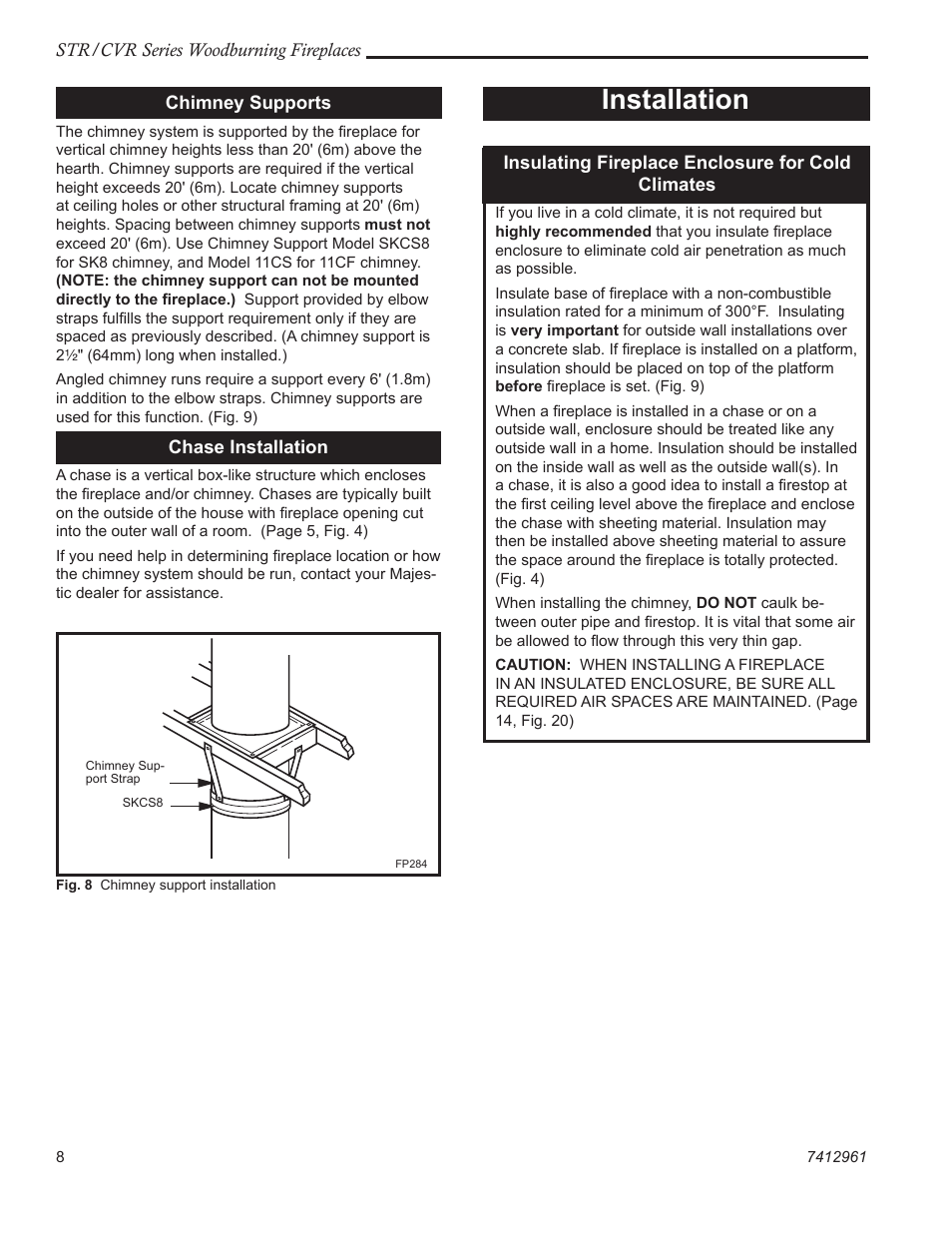 Installation | Majestic CVR42 User Manual | Page 8 / 28