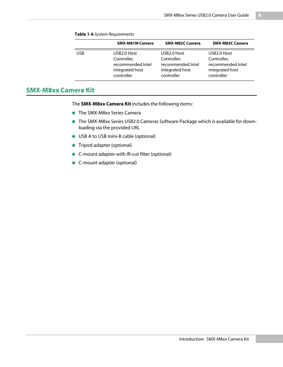 Smx-m8xx camera kit | Micron Technology USB Camera User Manual | Page 13 / 90