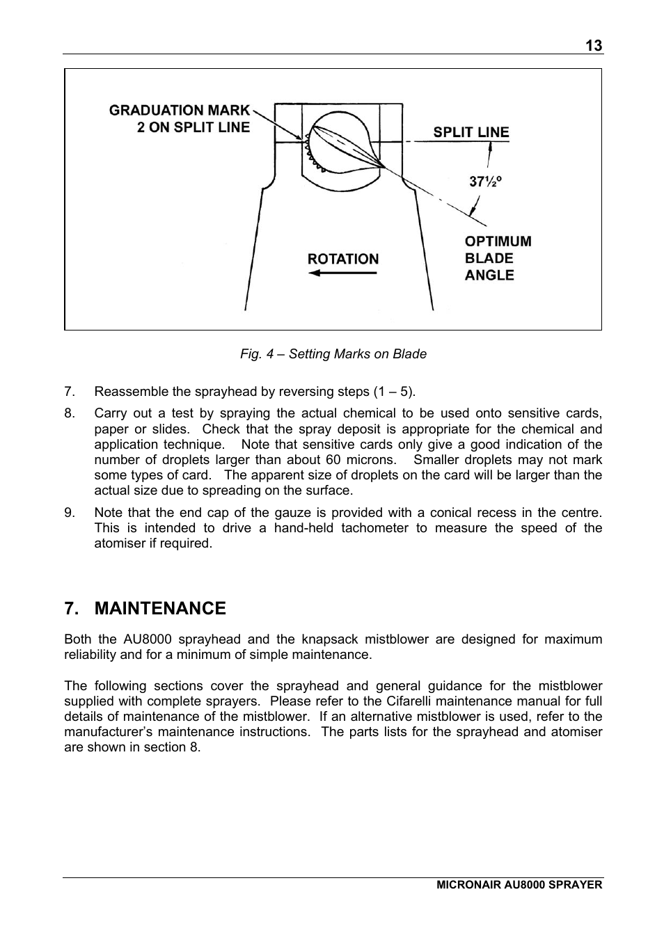 Maintenance | Micron Technology AU8000 User Manual | Page 15 / 25