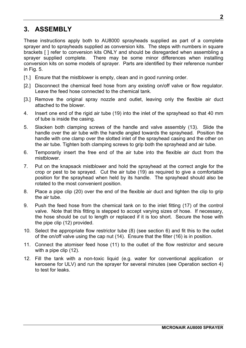 Assembly | Micron Technology AU8000 User Manual | Page 4 / 25