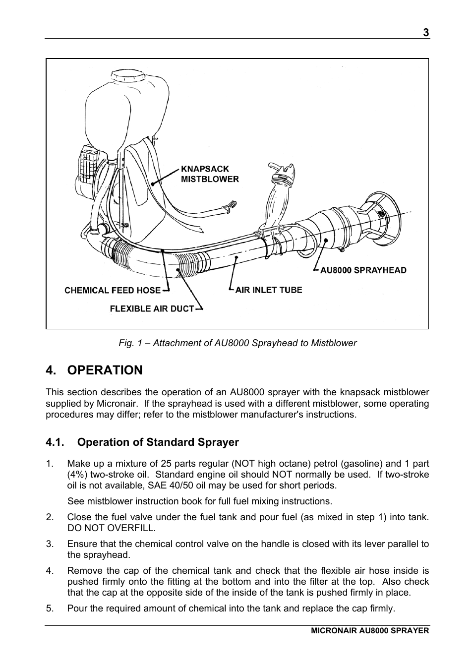 Operation | Micron Technology AU8000 User Manual | Page 5 / 25