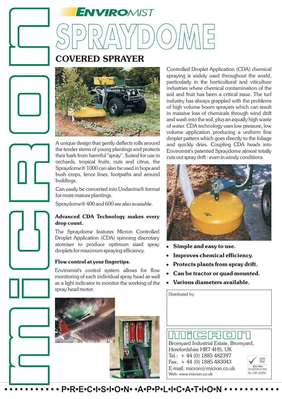 Micron Technology Sprayers User Manual | 1 page