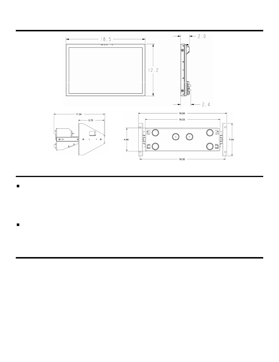 Maintenance, Warranty, Specifications (continued) | Marshall electronic V-R201-IMD-TE User Manual | Page 27 / 28